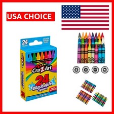 Kids' Essential 24-Count Non-Toxic Washable Crayons for Creative Adventures Wax Crayons price