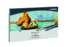 Lyra Aquacolor Wax Crayons - 48 Water Soluble Crayons for Professional and Wax Crayons price