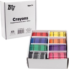 SCS Direct IDIY Wrapped Bulk Wax Crayons 480 Count 8 Colors (60 Each) ASTM Wax Crayons price