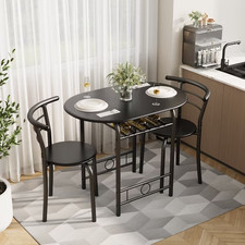 Lacoo 3-Piece Dining Set Table & Chairs for 2 Small Space Kitchen Furniture Dining & Kitchen Table price