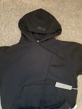 Fear of God Essentials Black 2-Piece Hoodie & Pants Set Men’s M Drawstring Men's Tracksuit price