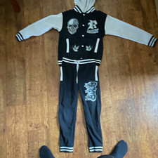 Rockstar Original Men’s 2-Piece Hooded Tracksuit Hoodie & Pants Black/White M Men's Tracksuit price