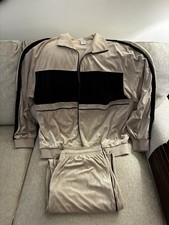 Seventh Avenue Men's XL Velour 2-Piece Colorblock Zip Tracksuit Jacket Pants Men's Tracksuit price