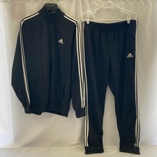adidas Men’s 3-Stripes Tricot Track Suit Black XL Set Men's Tracksuit price