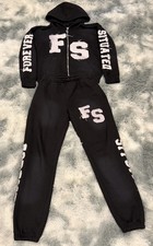 Black And White Hoodie And Pants Size  Small In Men’s And The Pants Fit Tight . Men's Tracksuit price