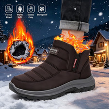 Men's Insulated Winter Snow Boots Outdoor Waterproof Warm Fur Lining Ankle Shoes Men's Boots price
