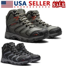 Men's Outdoor Waterproof Hiking Boots Mid Ankle Lightweight Trail Work Shoes Men's Boots price