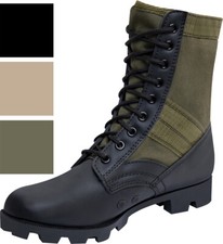 Vietnam Jungle Boots, 8" Leather / Canvas, Panama Sole, Military Army Tactical Men's Boots price