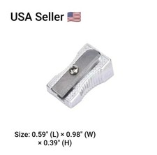 1PC 1HoleSilver Metal Single Hole Graphite Pencil Sharpener For Students Writing Pencil Sharpener price
