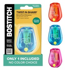 Bostitch Office Pencil Sharpener, Manual, One Assorted Single, Pencil Sharpener price