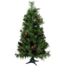 Northlight 2' x 15" Dakota Red Pine Full Artificial Christmas Tree Pine Cones Christmas Tree price