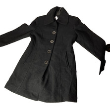 Donna Women's Mid Length Black Winter Coat Women's Overcoat price