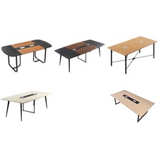 Uimoso Conference Table 6/8ft Rectangle/Boat Shape for Office Meetings Conference Table price