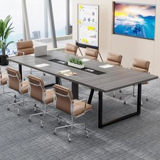 8ft Conference Table for 10 People Modern Large Meeting Podcast Table for Office Conference Table price