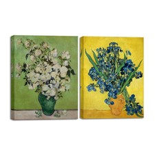 2-Panel Canvas Prints Van Gogh Painting Reproduction Wall Art Home Decor Flowers Multi-piece / Forex Wall Art price