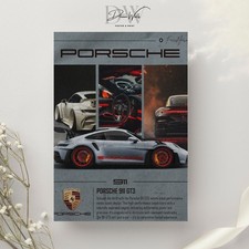Porsche 911 GT3 Multi-Panel Poster - Automotive Art Wall Decor Vintage Style Multi-piece / Forex Wall Art price