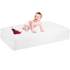 Crib Mattress Protector Waterproof Noiseless 52x28" Fitted 1 Pack Toddler Baby Crib price