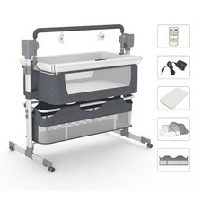 SteAnny Rocking Crib Baby Bassinet Newborn Beside Sleeper Infant Sleeping Bed Crib price