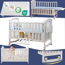 Portable Mini Baby Crib 4 in 1 with Memory Foam Mattress(38" by24) Included Crib price