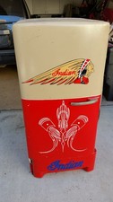Vintage 1950's Refrigerator with hand painted Indian Motorcycle! Great project! Refrigerators price