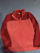 Columbia Women’s Half Snap Pullover Jacket Colorblock Red/Pink Size S Women's Jacket price
