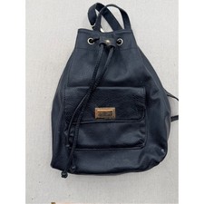 Juicy Couture Black Leather Drawstring Backpack - Women's Fashion Bag Women's Backpack price