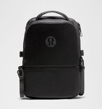 lululemon Black Backpack Zip Closure Top Handle Pockets Travel Casual Women's Backpack price