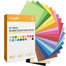 5x7 Inch Colored Cardstock Blank Printable 80lb Thick Solid Core Paper Cards Colored Cardstock & Cardboard price