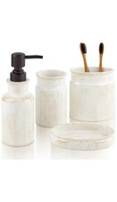 Creative Scents Rustic Luxe 4 Piece Bathroom Accessories Set Bathroom Care Accessories price