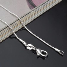 Men&Women's 925 Sterling Silver Tarnish-Free Italian Snake Chain Necklace 16-24* Silver Necklace price