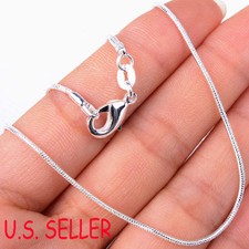 Real 925 Sterling Silver Italian Tarnish-Resist/Nickle-FREE Snake Chain Necklace Silver Necklace price
