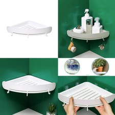 US 1Pc Triangular Shower Shelf Corner Storage Rack Bathroom Organizer Holder Bathroom Shelf price