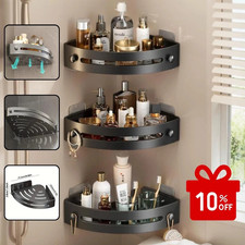 Corner Shower Caddy 3 Tier Bathroom Storage Shelf Organizer with 6 Hooks Bathroom Shelf price