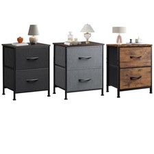 Nightstand End Table Side Table with 2 Fabric Drawers Bedside Table for Bedroom Nightstand price