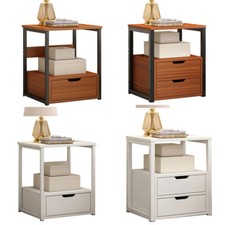Bedside Table with Drawers Nightstand Solid Wood End Table Bedroom Storage Nightstand price