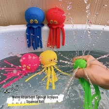 Baby Bath Toy Water Absorbing Octopus Sponge Squeeze Swimming Fun Kids Baby Bath Sponge price