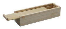 Unfinished Wooden Pencil, Pen, Stash, Trinket Storage Box with Slide Top Wooden Pencil price