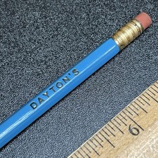 Vintage Dayton’s Department Store Light Blue unsharpened wooden Pencil Hudson Wooden Pencil price