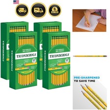 Wood-Cased Pencils, Pre-Sharpened, 2 HB Soft, Yellow, 240 Count Wooden Pencil price