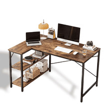 47" L Shaped Computer Desk, Home Office Writing Study Table, Black Office Computer Desk price