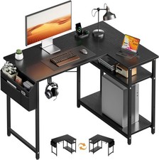 43" L Shaped Computer Desk with  Adjustable Storage Shelves, Home Office Desk Office Computer Desk price