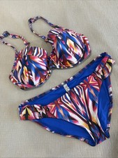 Women’s Printed Two Piece Bikini Bright Multicolor Size Medium ￼ Bikini price