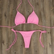New Sexy Mini Bikini Shiny Women Brazilian G-String Set Thong Swimwear Swimsuits Bikini price