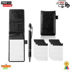 Camelmother 10 Pieces Small Notepad Holder Set Pocket Notebook 3 X 5 Inch with P Notebook & Notepad price
