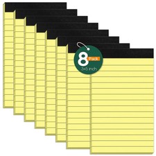 8 Pack Small Note Pads 3x5 In, College Ruled 3 x 5'' Notepads Server Note Pad... Notebook & Notepad price