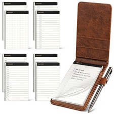 WEMATE 10 Pieces Notepad Holder Set Pocket Notebook  Included Mini Pocket Not... Notebook & Notepad price