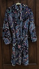 VERA BRADLEY Women's Bathrobe Paisley Long Sleeve Belted Hooded Multicolor EUC Bathrobe price