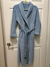 Nordstrom Cozy Plush Shawl Collar Bathrobe Light Blue Med Bathrobe price