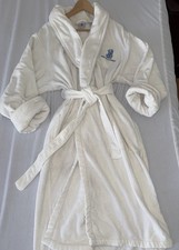 Vintage Ritz-Carlton Extra Heavyweight Velour Cotton Bathrobe, White Bathrobe price