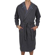 Men's Cotton Hooded Robe-Bathrobe-Thick ( Sweatshirt  Style Fabric ) USA Seller Bathrobe price